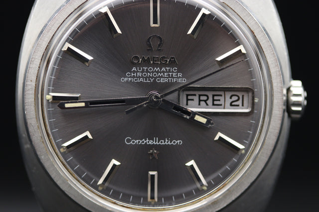 Omega Constellation Chronometer Silber Day Date 1969