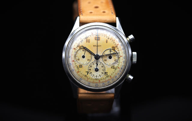 Gallet Multichron 12 Jim Clark Vintage Chronograph 1960s