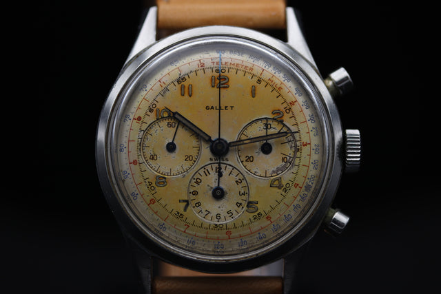 Gallet Multichron 12 Jim Clark Vintage Chronograph 1960s