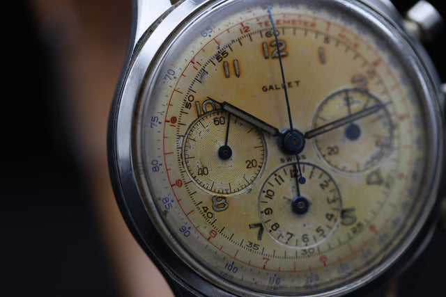 Gallet Multichron 12 Jim Clark Vintage Chronograph 1960s