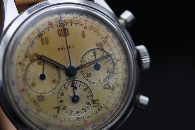 Gallet Multichron 12 Jim Clark Vintage Chronograph 1960s