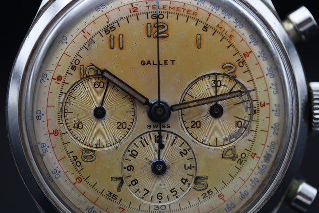 Gallet Multichron 12 Jim Clark Vintage Chronograph 1960s