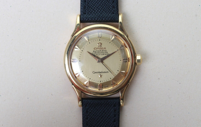 Omega Constellation Chronometer Pie Pan Gold 1954
