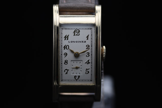 Longines Tank Tonneau 18k Gold MINT 1938s