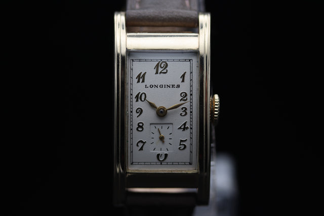Longines Tank Tonneau 18k Gold MINT 1938s