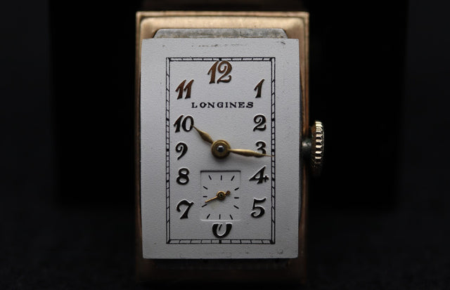 Longines Tank Tonneau 18k Gold MINT 1938s