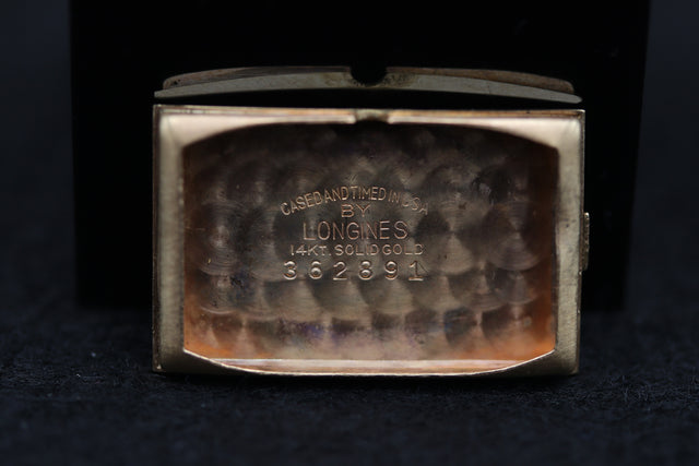 Longines Tank Tonneau 18k Gold MINT 1938s