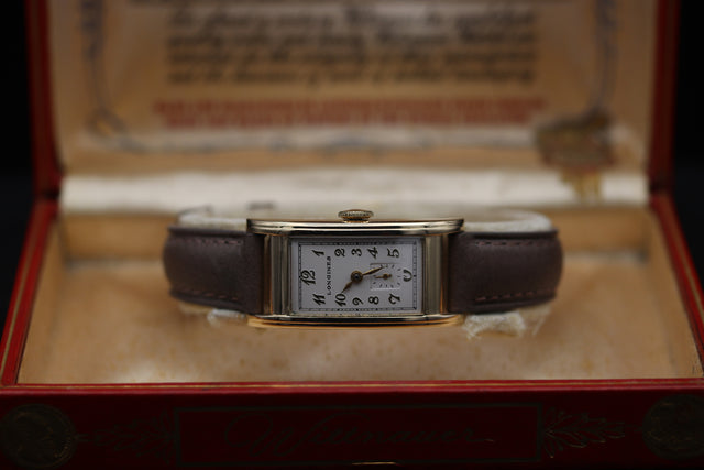 Longines Tank Tonneau 18k Gold MINT 1938s