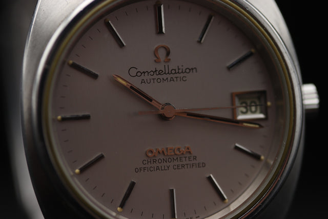 Omega Constellation Chronometer Silber Date 1977