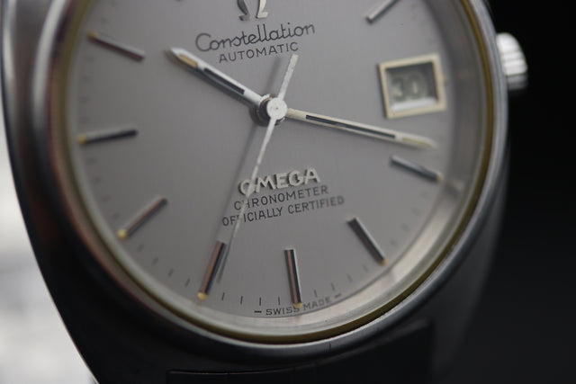 Omega Constellation Chronometer Silber Date 1977