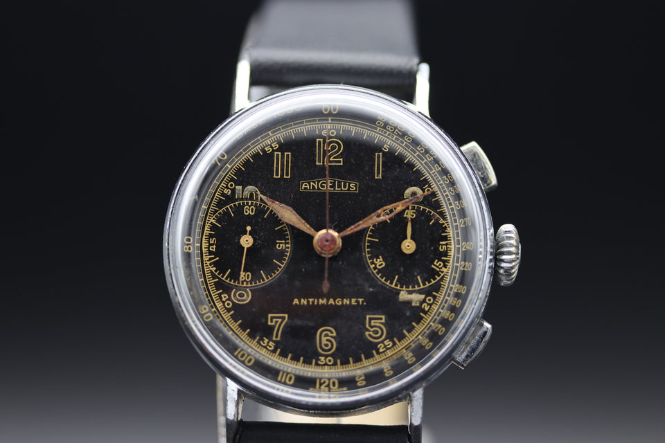 Angelus - Chronograph Schwarz 1945er