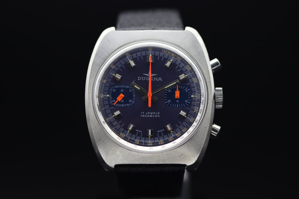 Dugena - Chronograph Blau-Violett 1972s