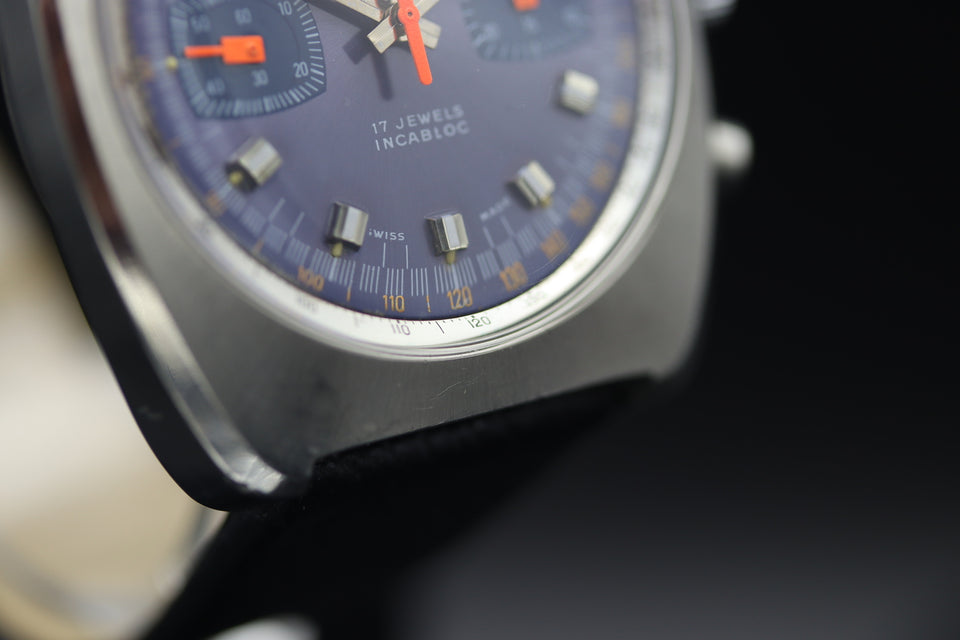 Dugena - Chronograph Blau-Violett 1972s