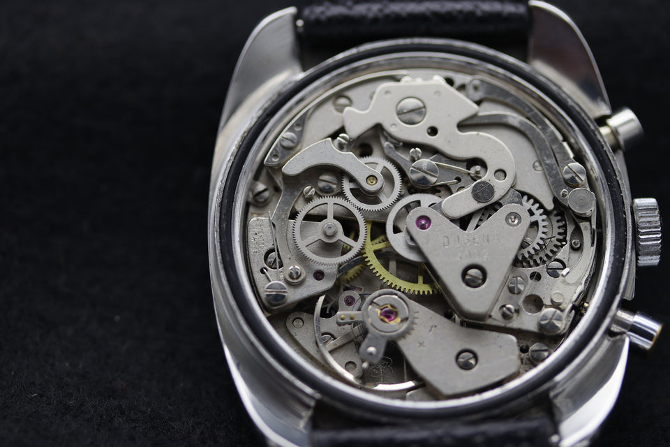 Dugena - Chronograph Blau-Violett 1972s