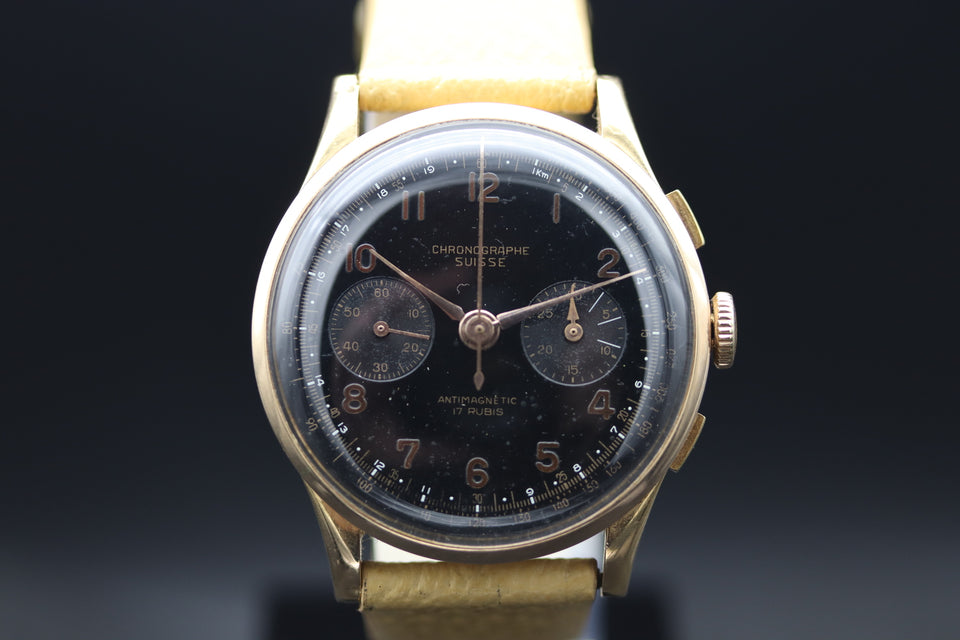 Chronographe Suisse - Rosegold 1950s