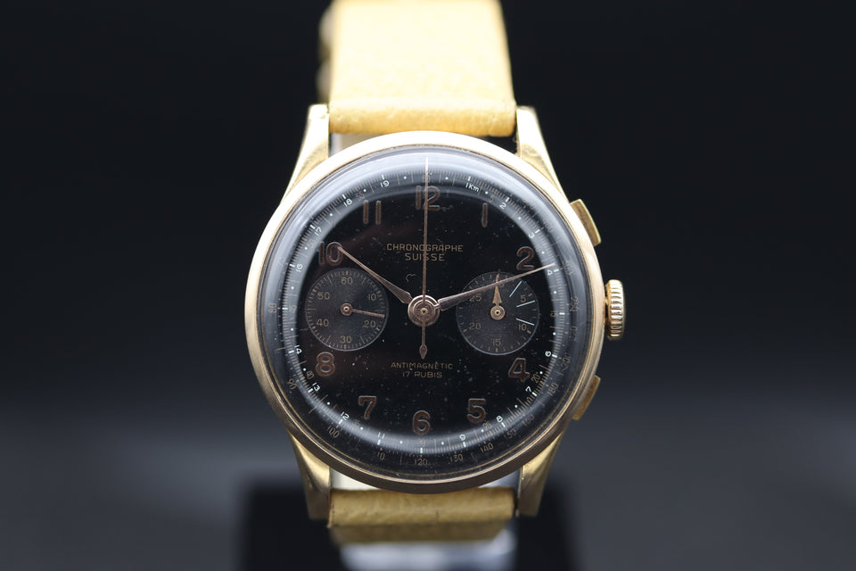 Chronographe Suisse - Rosegold 1950s