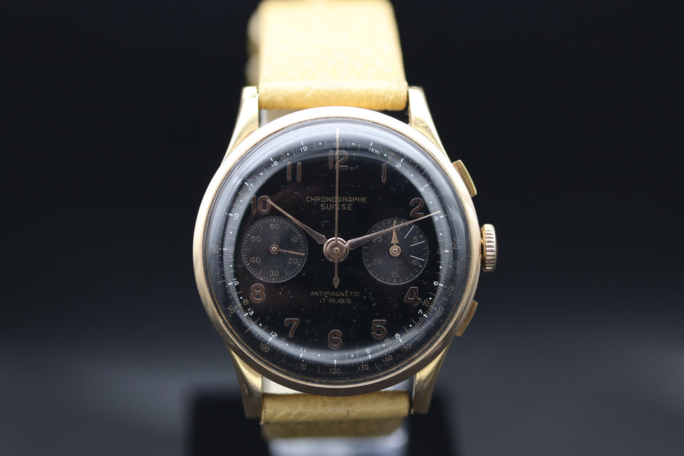 Chronographe Suisse - Rosegold 1950s