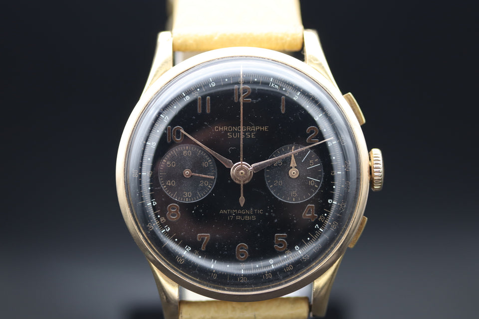 Chronographe Suisse - Rosegold 1950s