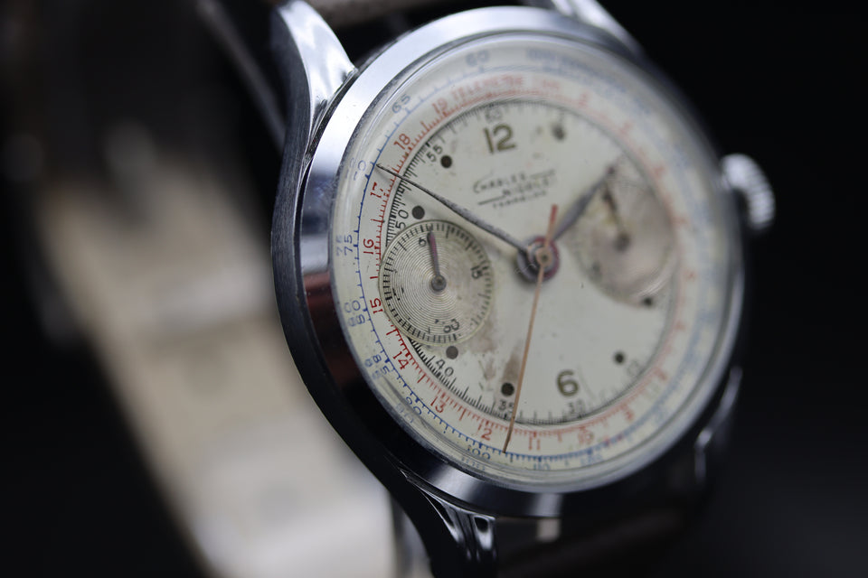 CHARLES NICOLET TRAMELAN| CHRONOGRAPH CASINO 1950s