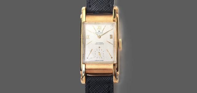 Rolex Prince Chronometer Art Deco 14K Gold 1947