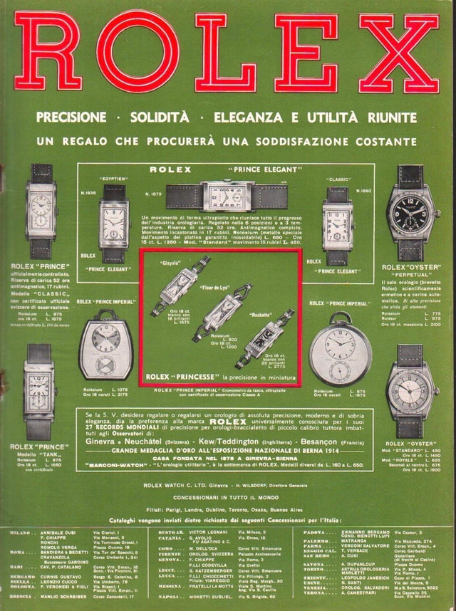 Rolex Prince Art Deco 1935s