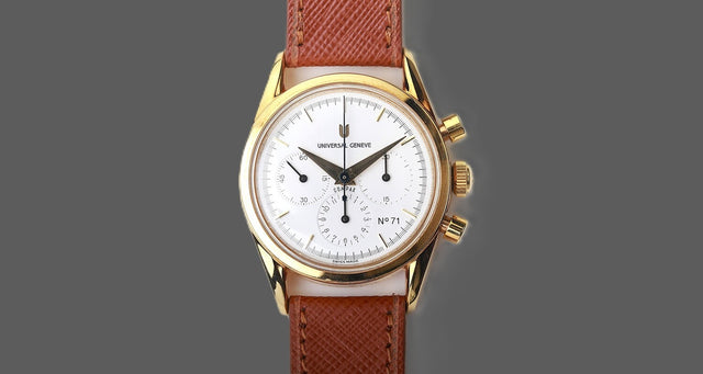 Universal Geneve Compax 18K Gold Fullset 1993