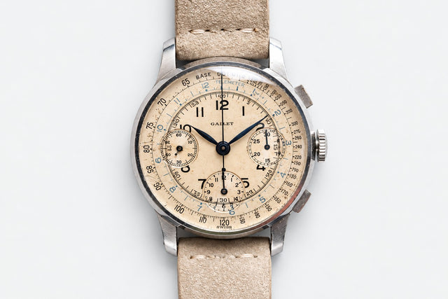 Gallet Multichron 12 Vintage Chronograph 1940s