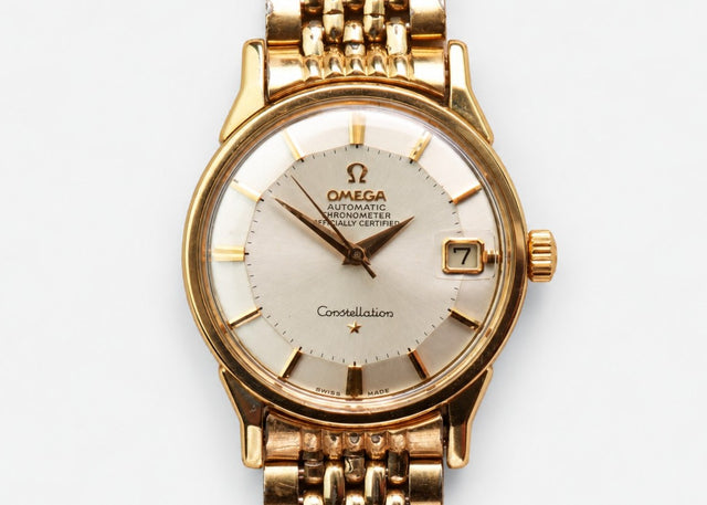 Omega Constellation Chronometer Pie Pan Gold 1954